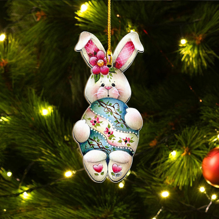 Bunny Easter Ornament - Gift For Bunny Lovers