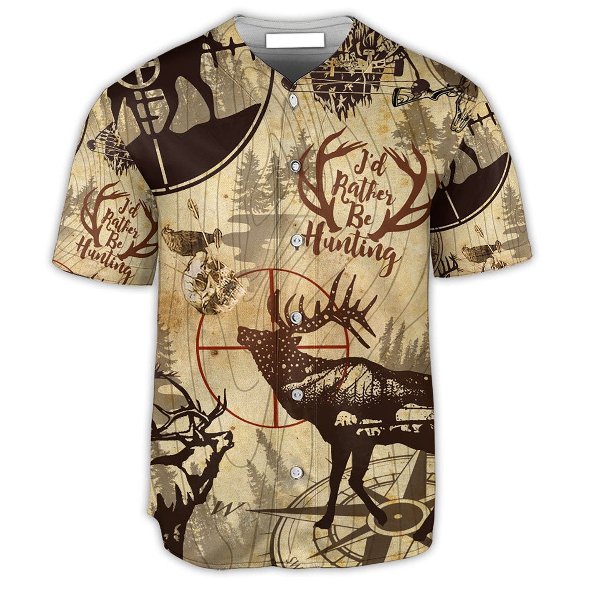 Hunting Forest - Gift For Hunting Lover - Baseball Tee Jersey