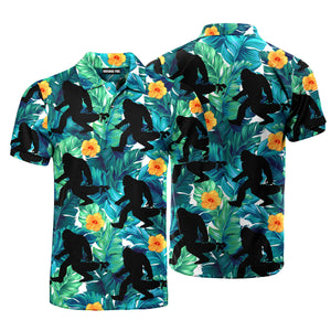 Golf Bigfoot Tropical Polo Shirt For Men