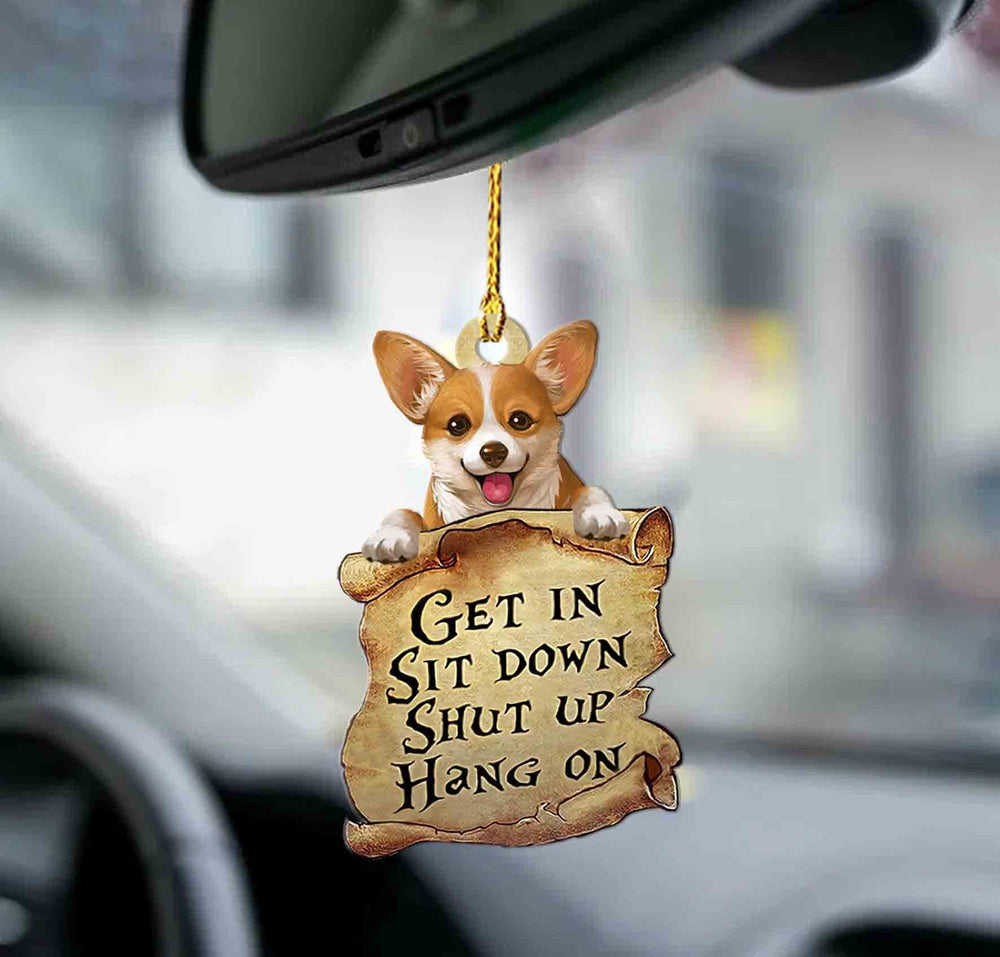 Corgi Get In Two Sided Ornament - Gift For Dog Lover