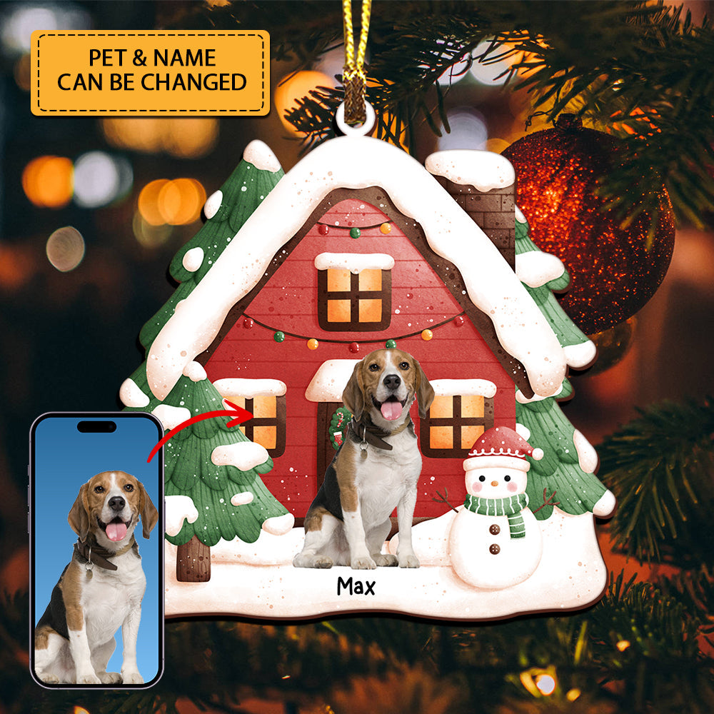 Xmas Pet House - Christmas Gift For  Pet Lover - Personalized Acrylic Ornament