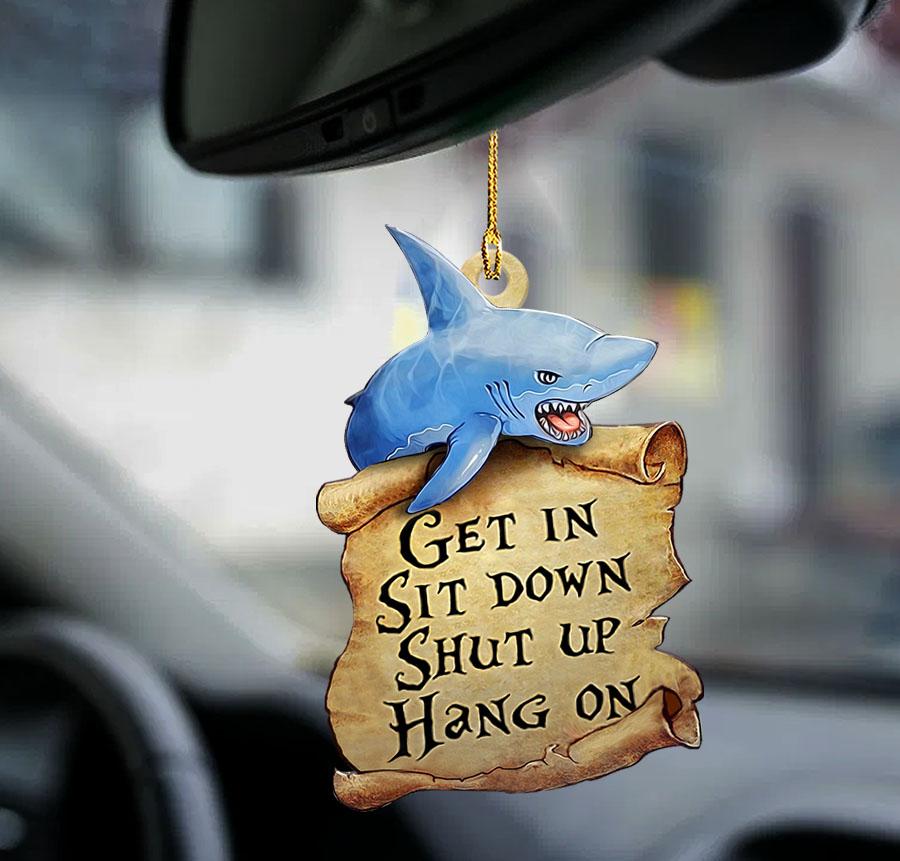 Shark Get In Two Sided Ornament - Gift For Ocean Lover