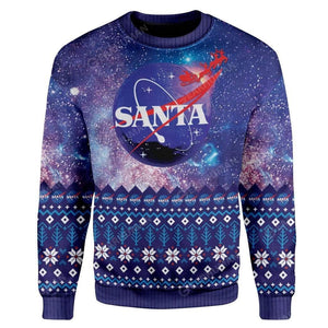 Nasa Purple Galaxy Ugly Sweater - Best Gift For Christmas