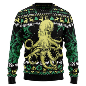 Octopus Cool Ugly Christmas Sweater