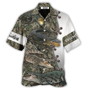 Hunting Crocodile Hunting Cool - Gift For Hunting Lovers - Hawaiian Shirt