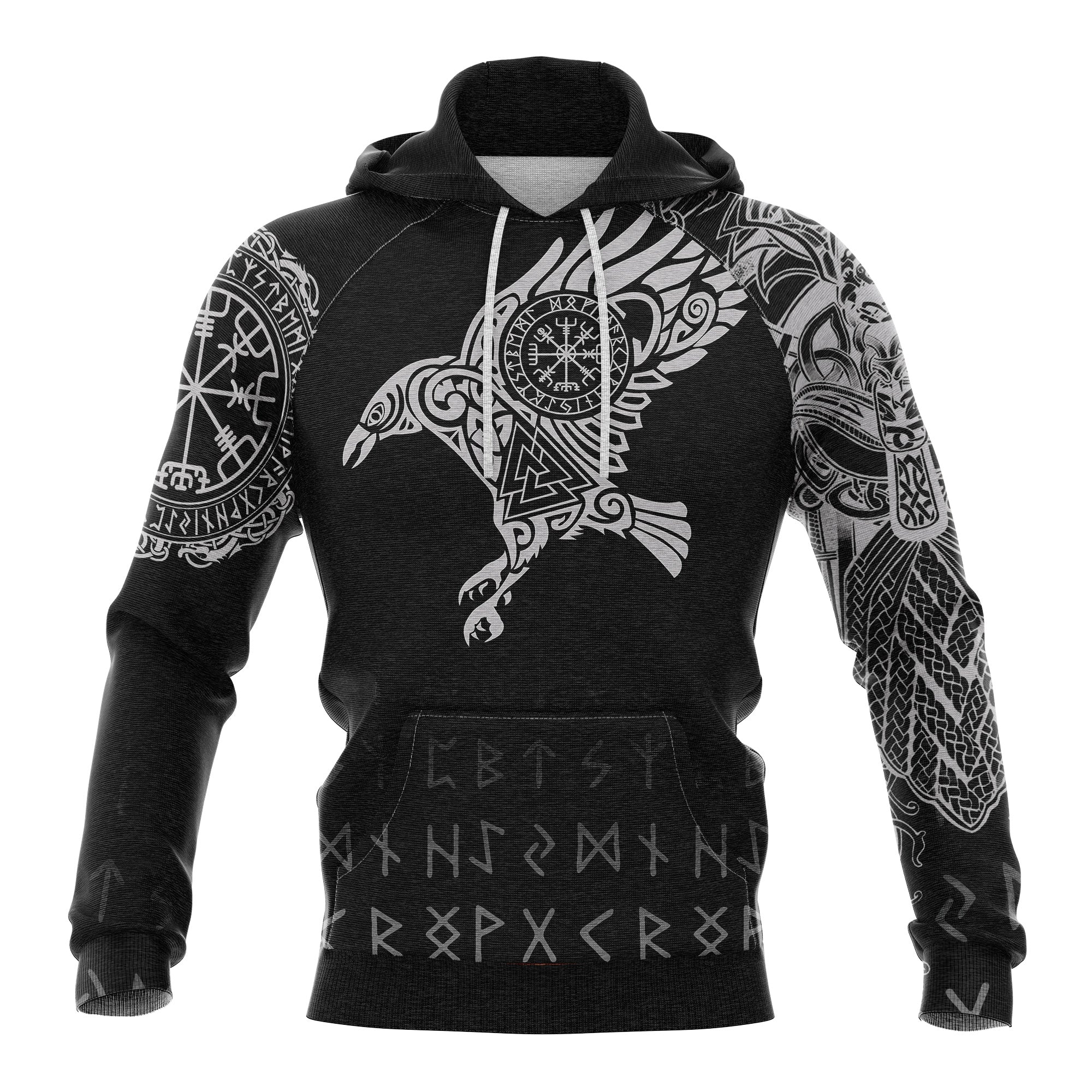 Viking The Raven Of Odin - Hoodie