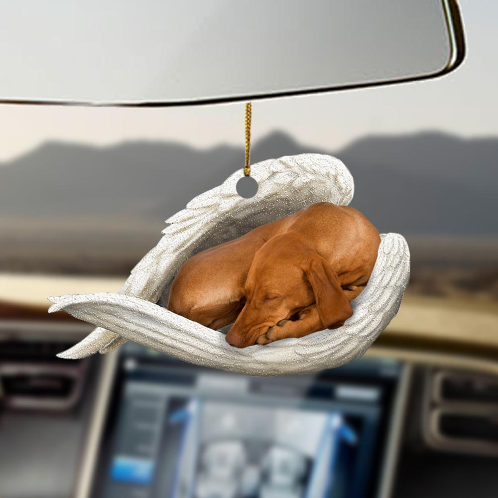 Vizsla Sleeping Angel Ornament - Gift For Dog Lovers