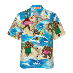 Bigfoots Are On Summer Vacation - Gift For Men And Women - Hawaiian Shirt