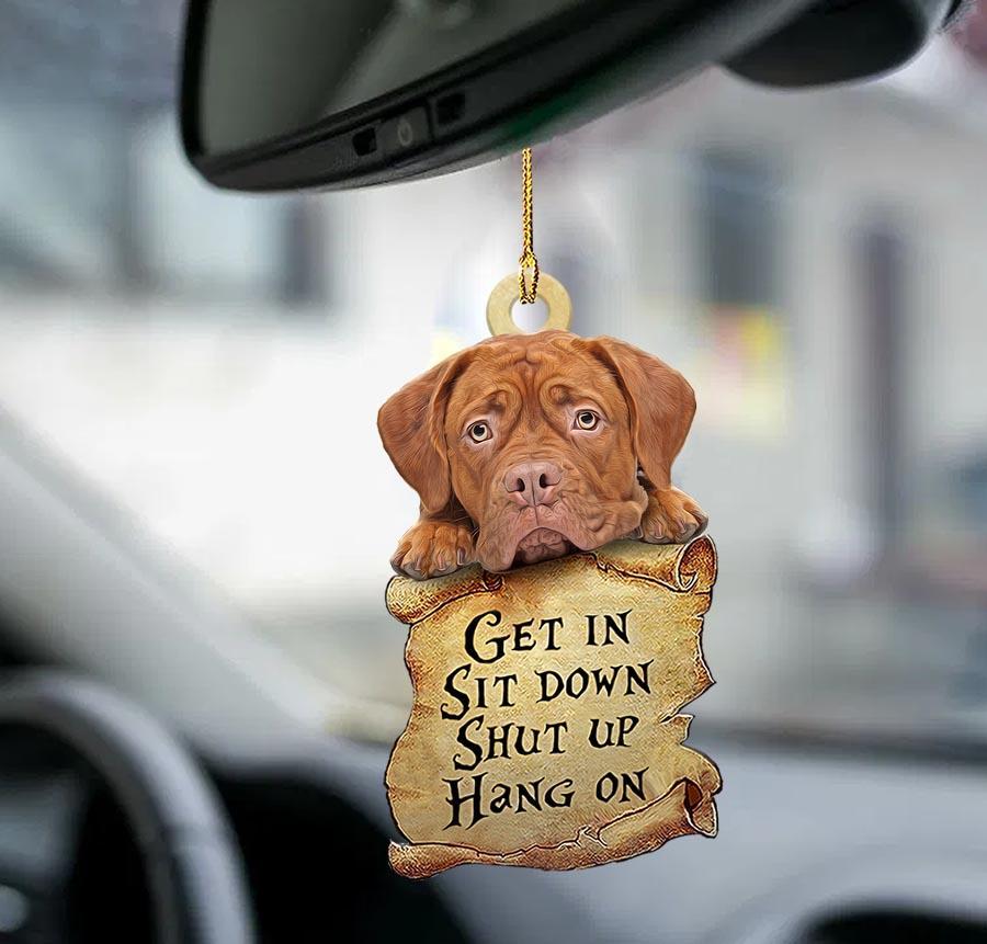 Dogue De Bordeaux Get In Two Sided Ornament - Gift For Dog Lover