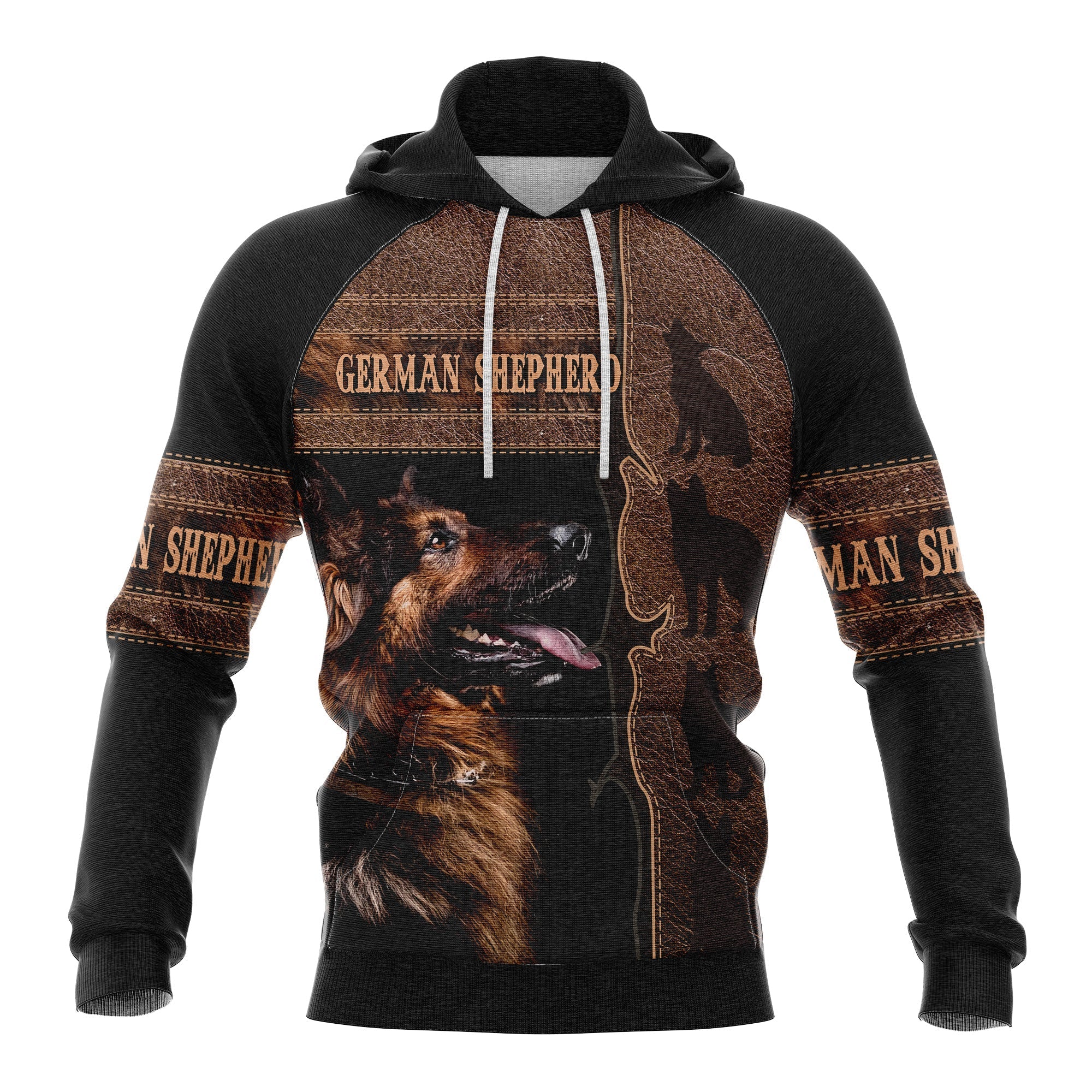 German Shepherd Paw Pattern - Hoodie