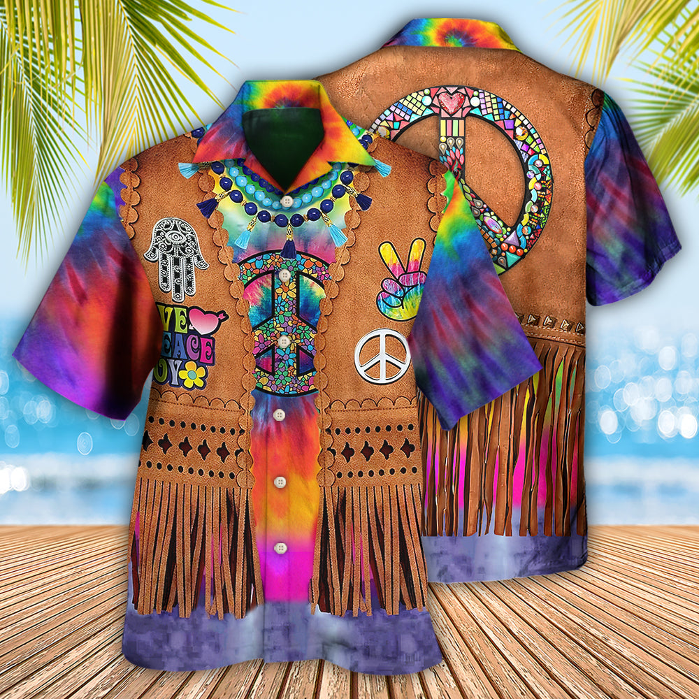 Hippie Peace Life Cowboy Style Cool Costume Cosplay - Hawaiian Shirt