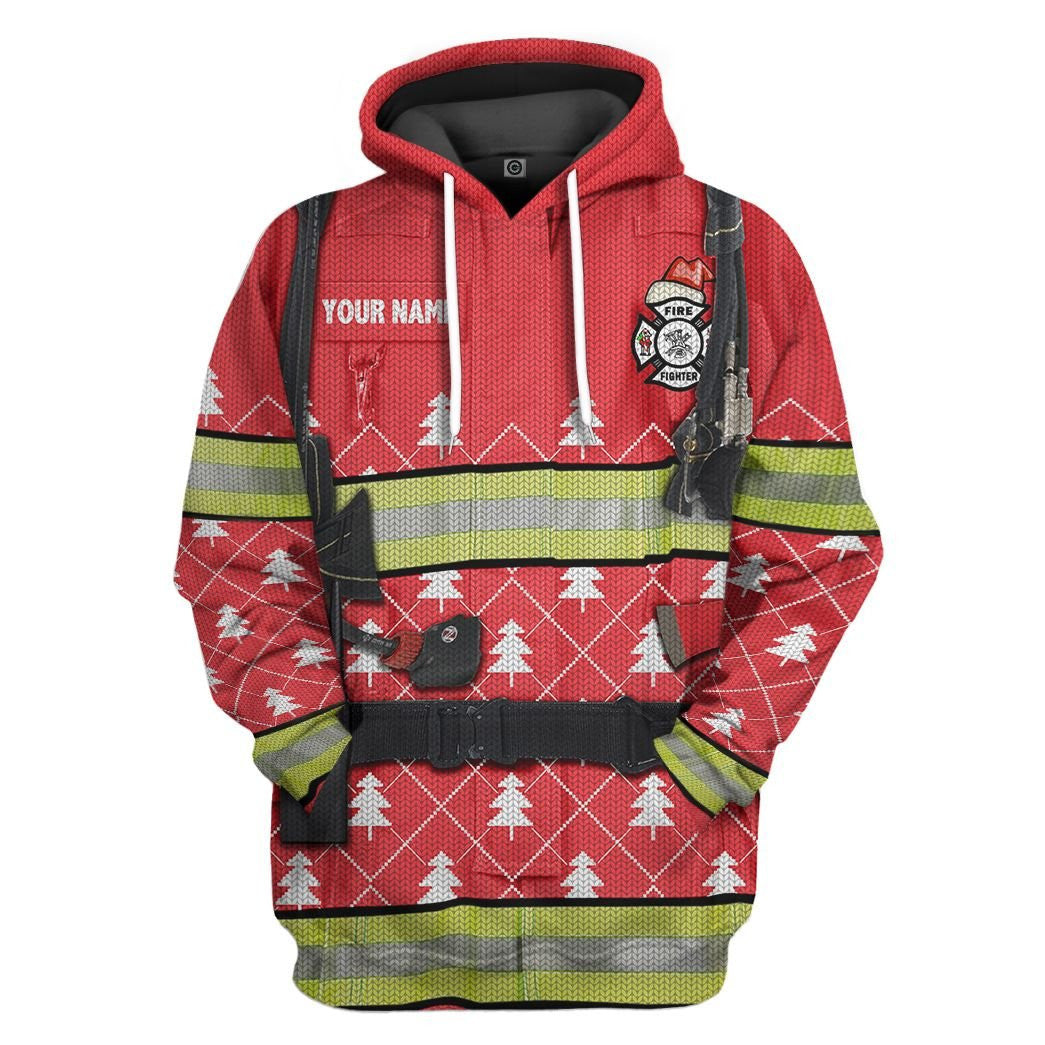 3D Firefighter Cosplay Costume - Personalized Hoodie