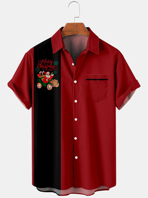 Christmas Santa Red And black - For Men And Women - Hawaiian Shirt