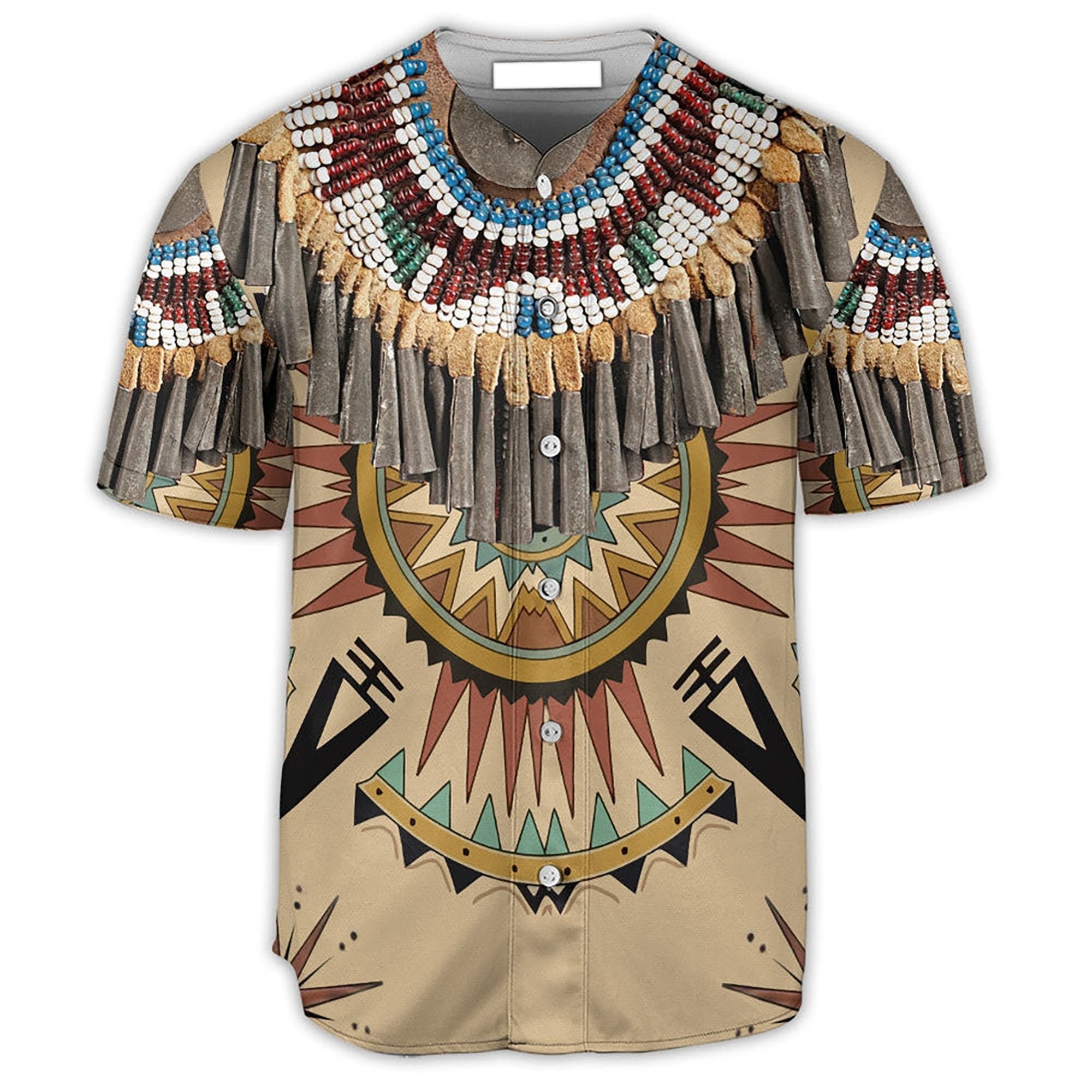 Native American Art Colorful - Baseball Tee Jersey