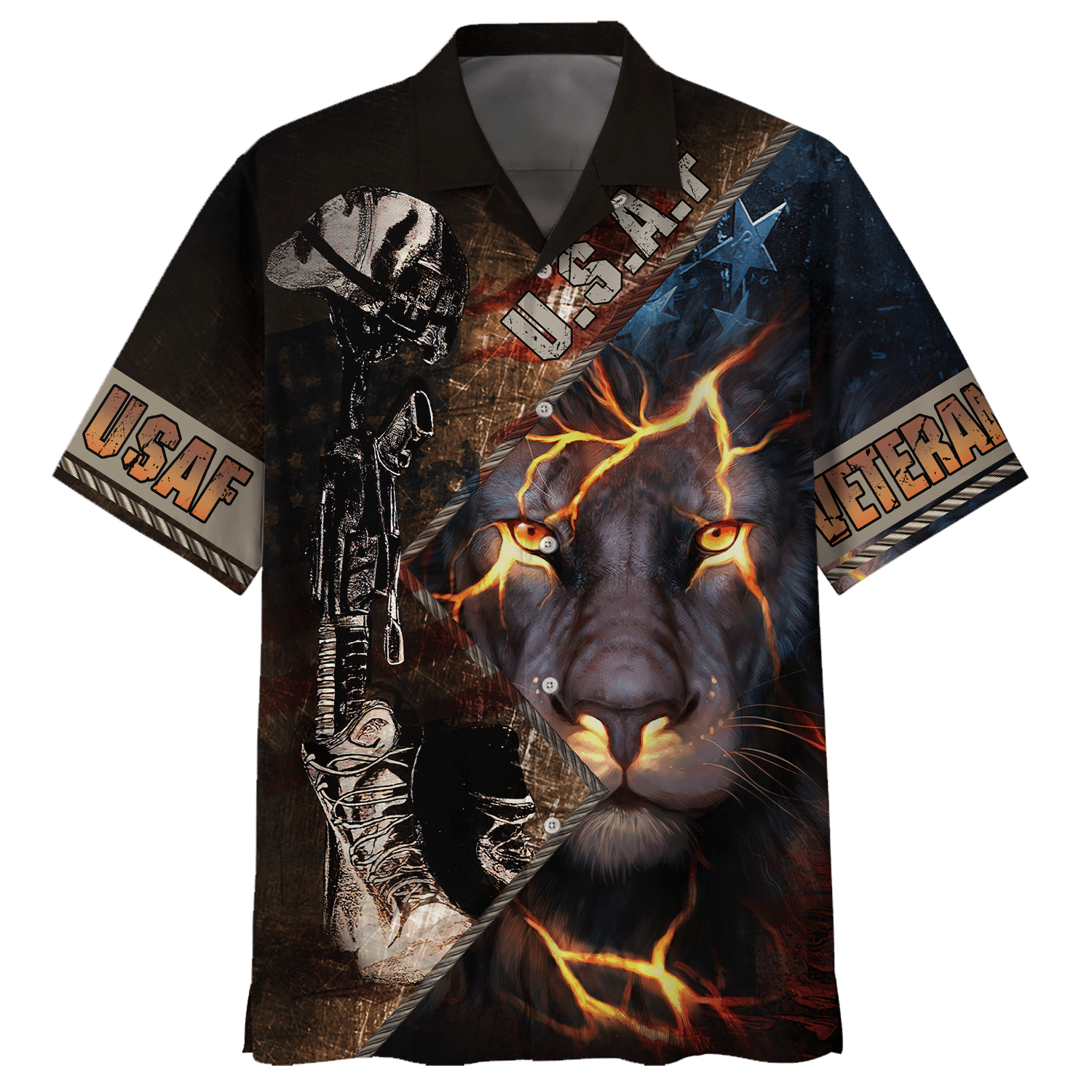 Veteran Lion U.S.A.F Veteran - Hawaiian Shirt