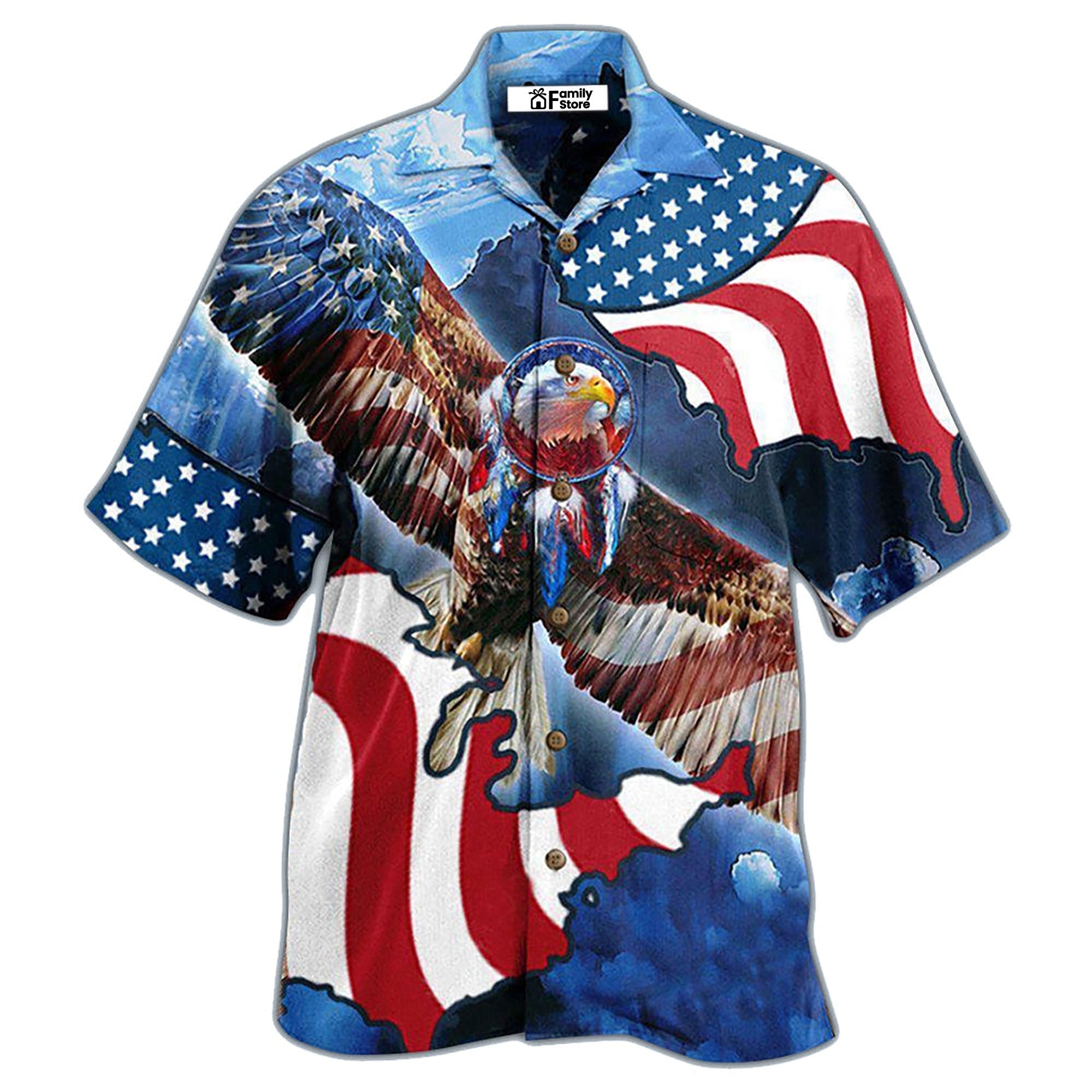 Independence Day America Special Patriotic Eagle - Hawaiian Shirt