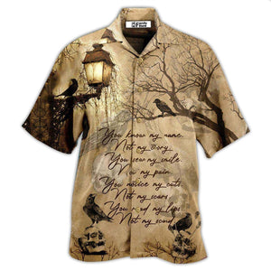 Viking Raven You Know My Name Not My Story - Hawaiian Shirt