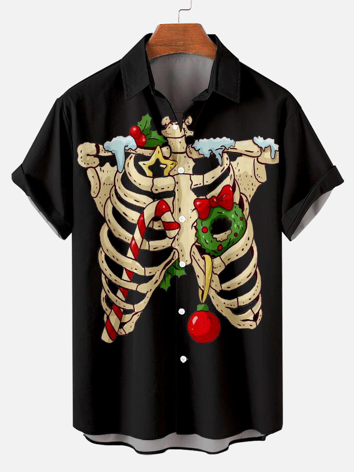 Christmas Skull Skeleton Costume Cosplay - Hawaiian Shirt