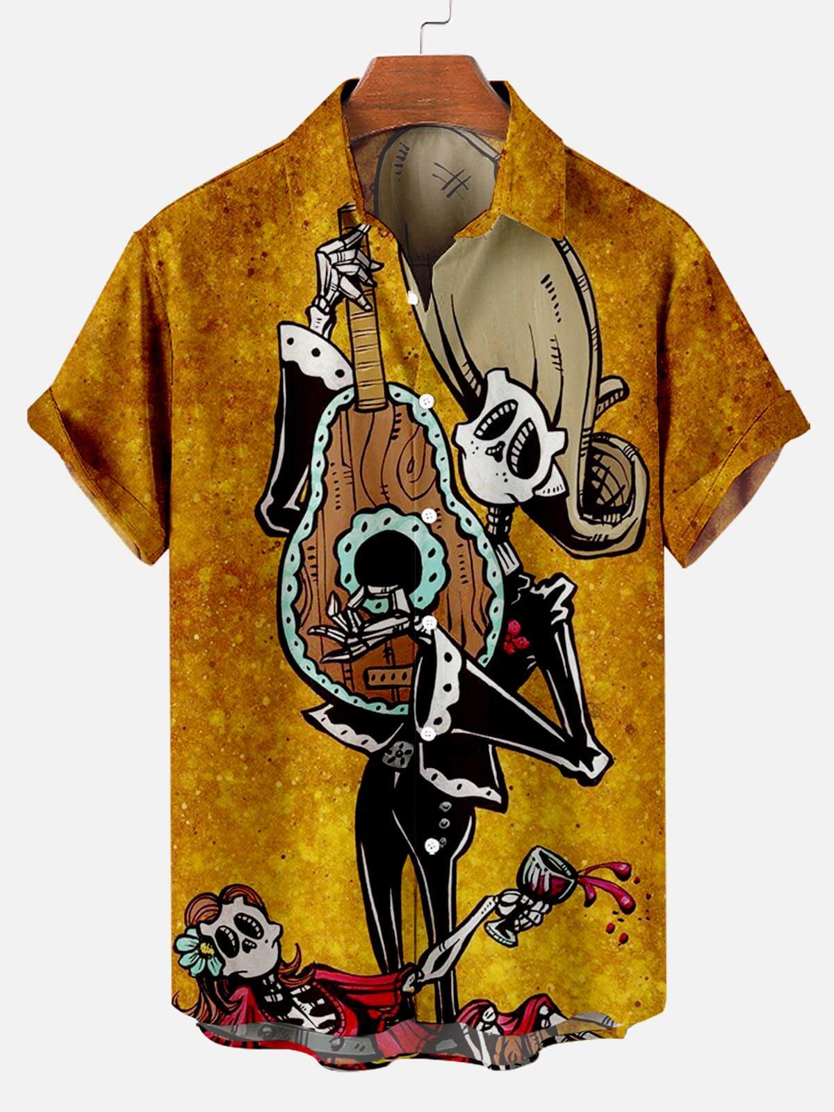 Skull Music Pattern Play Music - Hawaiian Shirt