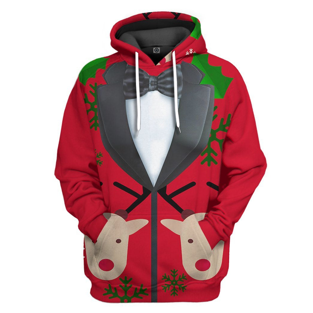 Christmas Faux Suit - Costume Cosplay Hoodie