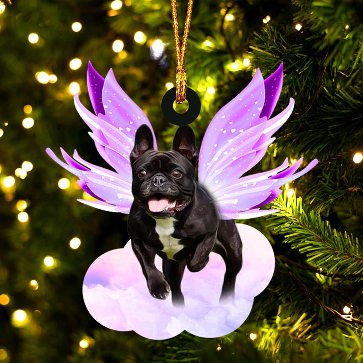 French Bulldog And Wings Ornament - Gift For Dog Lover