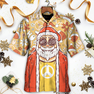 Christmas Santa Cutie Hippie Groovy - Hawaiian Shirt