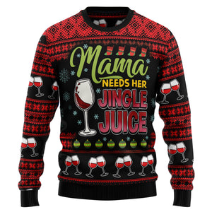 Red Wine Mama Christmas Ugly Sweater