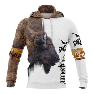 Bison All Over Print - Hoodie