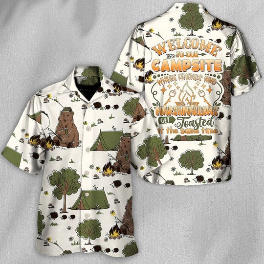 Camping Welcome To Our Campsite - Hawaiian Shirt