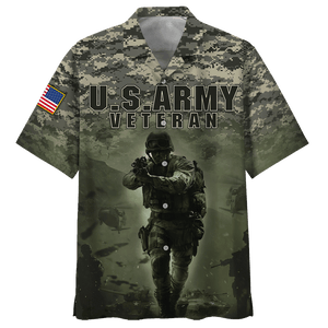 Us Amry Brave Soldier - Hawaiian Shirt