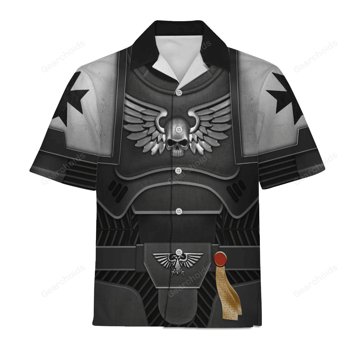 Warhammer Space Marines Black Templars - Costume Cosplay Hawaiian Shirt WHHS02