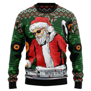 Santa Claus DJ Christmas Ugly Sweater