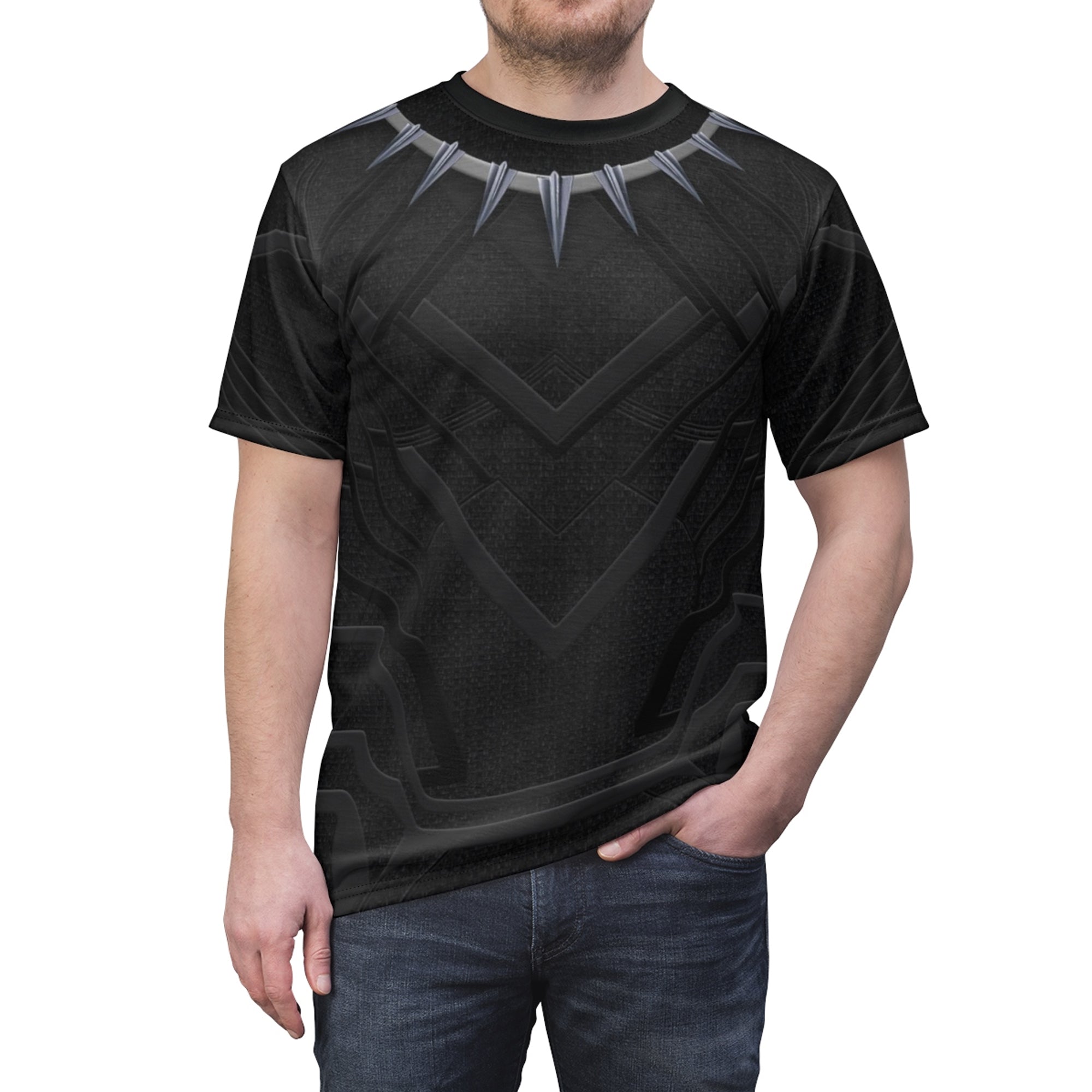 Black Panther Avengers Costume Cosplay T-Shirt