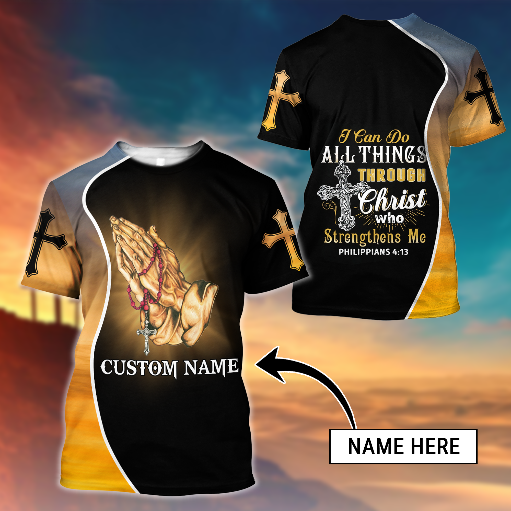 Personalized Premium Christian Jesus T Shirt For Men & Women