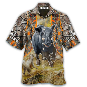 Hunting Hog Hunting Camo - Gift For Hunting Lovers - Hawaiian Shirt