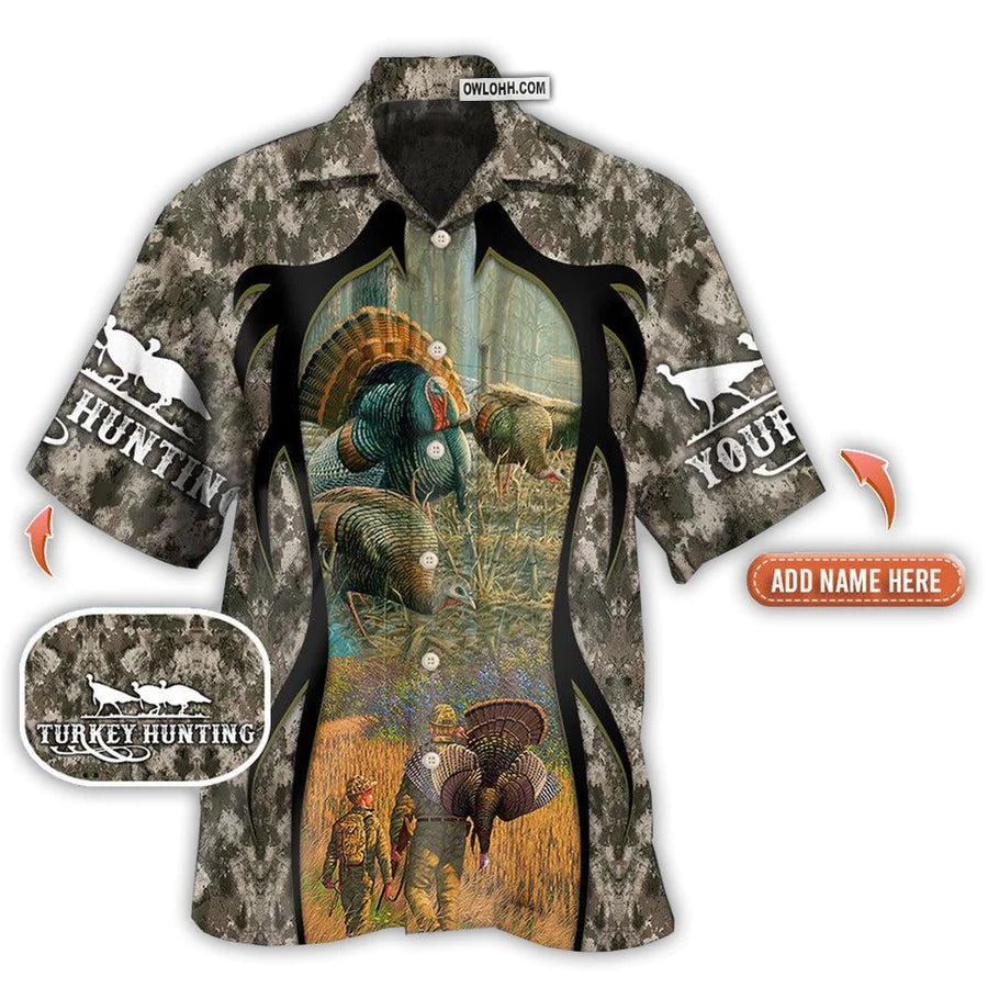 Hunting Turkey Hunting Cool - Gift For Hunting Lovers - Personalized Hawaiian Shirt