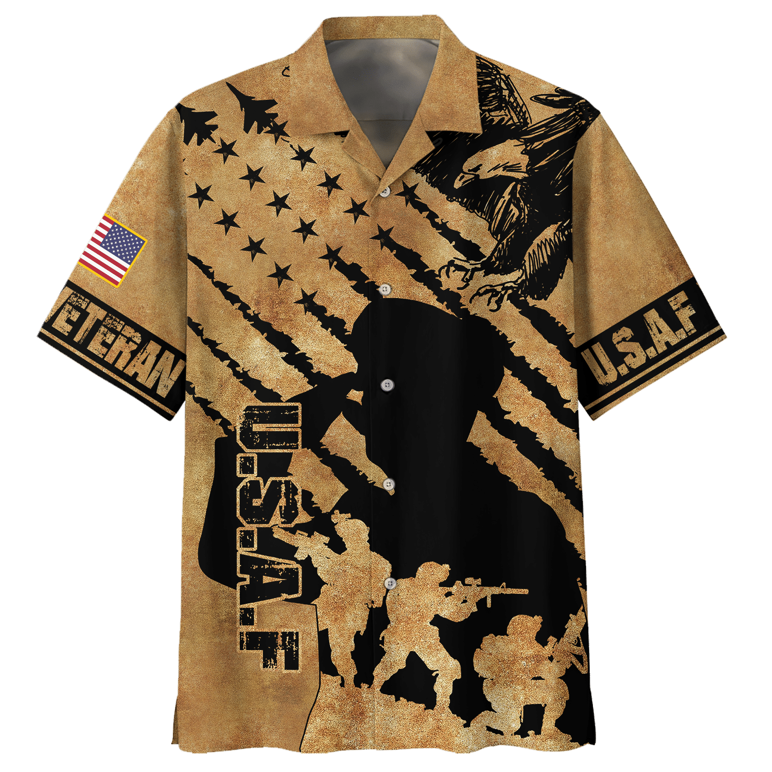 Air Force U.S.A.F Soldier Veteran - Hawaiian Shirt