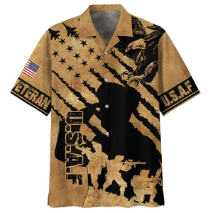 Air Force U.S.A.F Soldier Veteran - Hawaiian Shirt