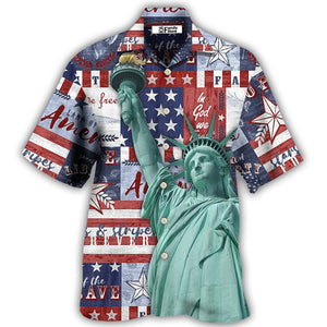 Independence Day America Live Free -  Hawaiian Shirt