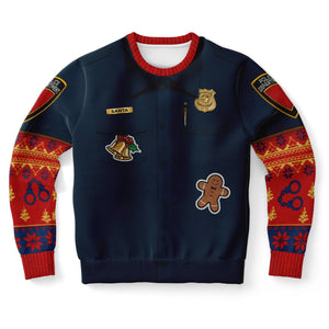 Police Uniform Ugly Christmas Sweater