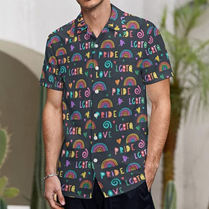 Rainbow Lgbt Print Summer - Hawaiian Shirt