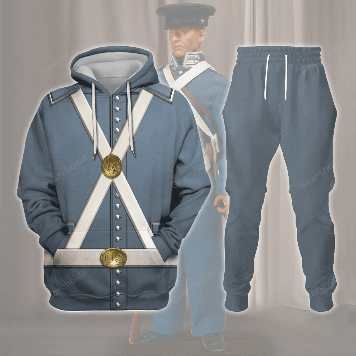 Mexican War US Army Costume Hoodie Sweatshirt Sweatpants