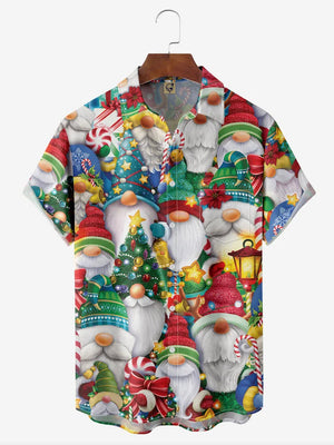 Christmas Gnome With His Hats Colorful - For Men And Women - Hawaiian Shirt