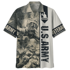 Us Army Veteran In War - Hawaiian Shirt