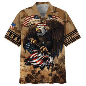 Air Force Eagle All Gave Some Army - Hawaiian Shirt