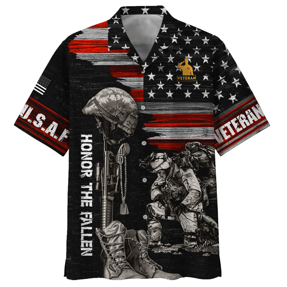 Air Force Honor The Fallen Soldier - Hawaiian Shirt