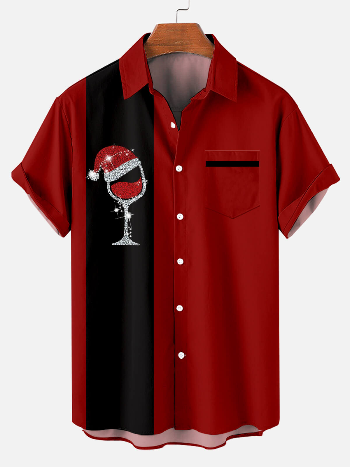 Christmas Red Wine - For Men And Women - Hawaiian Shirt