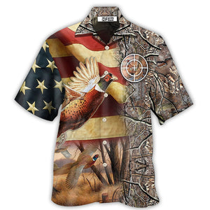 Hunting Pheasant Hunting American - Gift For Hunting Lovers - Hawaiian Shirt