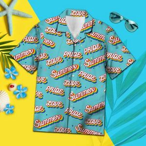 Pride Gay Rainbow Summer LGBT Proud - Hawaiian Shirt Summer Vibes