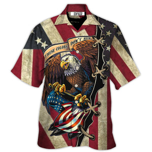 America Eagle Fly Flag -  Hawaiian Shirt